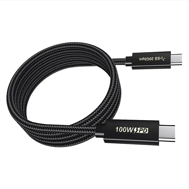 USB3.2 Gen 2 High Quality Multi Functional Type C to Type C Fast charge data wire Cables 100W usb c pd cable