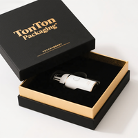 Boîte personnalisée avec couvercle et base, et boîte cadeau blanche pour appareil de beauté, en papier blanc, ajustement parfait