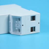 Medidor de Energía Eléctrica Monofásico de Carril DIN con Pantalla LCD Digital, Comunicación RS485 Modbus/NB, 220V