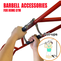 DW SPORTS Barre de traction en acier robuste multi-prise pour cadre de porte, avec poignée en V pour la musculation et accessoire Landmine
