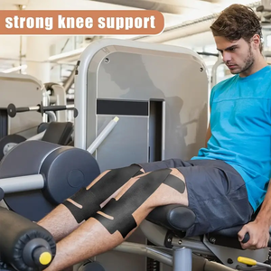 10 12pcs预切割膝盖运动学胶带透气弹性支撑运动肌肉疼痛缓解 - Product Image 5