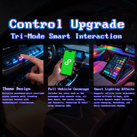 Kit d'éclairage ambiant intérieur de voiture 64 couleurs compatible avec Toyota Avalon 2019-2025 12V 29 32 Lumières LED d'ambiance pour toute la cabine
