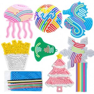 ของเล่นซิลิโคนพลาสติกและโฟมเสริมพัฒนาการ พร้อมกระเป๋าพกพา ช่วยลดความวิตกกังวล บรรเทาความเครียด สำหรับเด็ก - Product Image 5