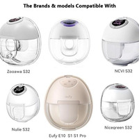 Diafragma Silikon Manual Bebas BPA Kompatibel dengan Eufy S1 Pro/S1/E10/E20 X1 Dapat Dipakai untuk Mengganti Suku Cadang Pompa Eufy