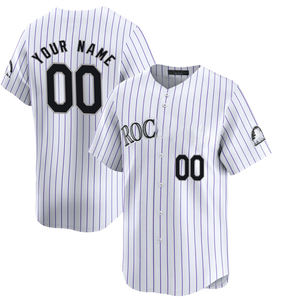 Pantaloncini da Baseball Personalizzati 2025 da Uomo Taglie Forti, Modello Colorado Home Limited, Bianchi, Traspiranti, Asciugatura Rapida, con Loghi Ricamati, Uniformi - Product Image 3