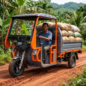 Vélo cargo électrique de fabrication chinoise, 1 800 W, charge utile de 1 200 kg, batterie au plomb 72 V, tricycle - Product Image 6