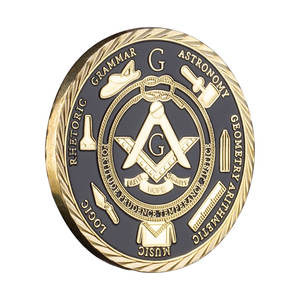 Confraternita dell'uomo sotto la paternità di dio oro placcato moneta commemorativa unita - Product Image 6