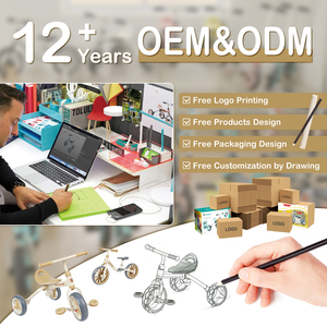 Tolulo Kids vélo en <span class=keywords><strong>bois</strong></span> réglable en hauteur 12 pouces vélo d'équilibre pour enfants - Product Image 3