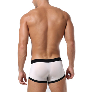 OEM Custom You Own Private Label Trunks Sexy <strong>Men</strong> <strong>Transparent</strong> Underwear Boxer <strong>Shorts</strong> - Product Image 4