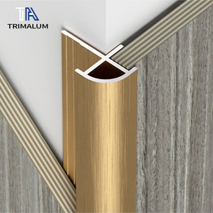 Hợp kim nhôm tròn bên ngoài góc TRIM cho gạch và tích hợp tường Panel ARC chuyển nửa vòng tròn cạnh - Product Image 2