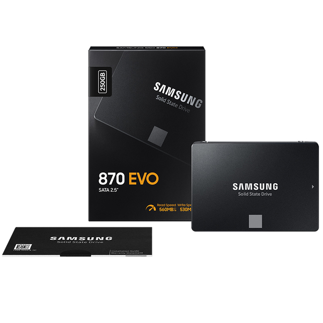 Samsung Ssd 500gb 870 EVO 250GB 1TB 2TB 4TB 8TB 2.5 Inch SATA III Internal Solid State Drive for PC Laptop