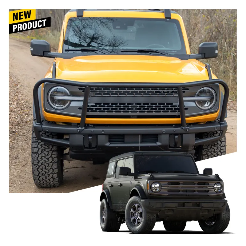 Car Exterior Accessories Bolt-On Hoop Steel Bull Bar Bumper for Ford Bronco 2021 2022 2023