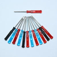 Mini tournevis Phillips 65 mm, tige en acier au carbone, pointe en acier 45, manche transparent, outil de réparation personnalisé