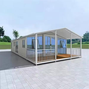 Maison conteneur préfabriquée moderne de 20 pieds, panneau sandwich pliable et portable pour centre commercial, hôtel, usage extérieur - Product Image 1