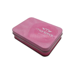 factory wholesale Custom Metal Small Hinged Rectangular Tin for packaging Boxes