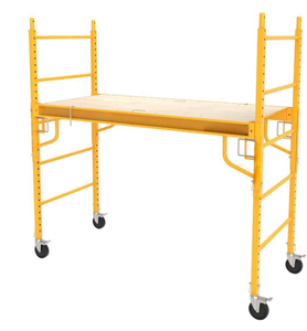 Mini échafaudage mobile moderne en aluminium avec roues verrouillables, capacité de charge de 250 kg, plateforme de travail pour travaux de <span class=keywords><strong>construction</strong></span> - Product Image 1