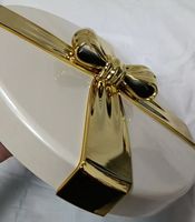 Ensemble chauffe-plats de luxe avec nœud papillon, 3 pièces, en acier inoxydable isolé, pour mariages et réceptions, 2,5L, 3L, 3,5L, grand récipient alimentaire, cadeau