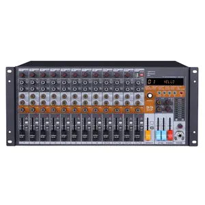 MJ-1604 99 Efeitos sonoros 16 canais Mixer microfone Preamplifier mixer de áudio para rack de 19 polegadas