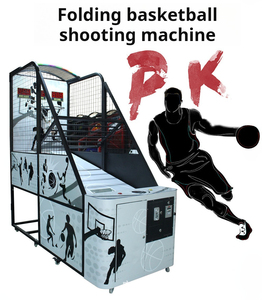 Machine de jeu de basket-ball d'arcade commerciale d'intérieur pliable <span class=keywords><strong>Pop</strong></span> a Shot Coin Pusher Dual Hoop Amusement Park Sale - Product Image 2