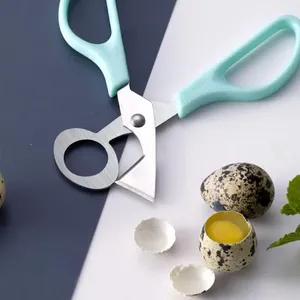 Zenidoo 1 pièce Ciseaux multifonctionnels durables en plastique pour coquilles d'œufs de caille, lames en acier inoxydable résistantes à la rouille, coupe-cigares ultra - Product Image 5