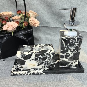 Luxuriöser <span class=keywords><strong>Caracalla</strong></span>-Marmor für Badezimmer-Waschtische, Befestigungszubehör - Product Image 3