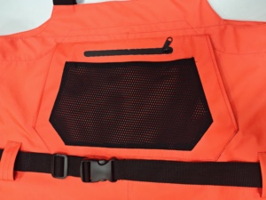 Waders de pêche respirants à 3 couches <span class=keywords><strong>rouges</strong></span> avec bottes en caoutchouc, waders de pêche à la mouche et support OEM et logo personnalisé - Product Image 5