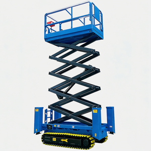 Plateforme élévatrice à ciseaux autonivelante de 10 m et 320 kg pour travaux lourds de terrassement – Vente directe fabricant - Product Image 1