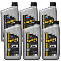 Huile moteur entièrement synthétique Chevron Havoline Pro DS 0W-16 SAE, lubrifiant automobile anti-usure, 1 litre, 6 bouteilles, États-Unis