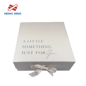 Confezione regalo HENGXING con nastro Logo personalizzato abbigliamento di lusso scarpe scatola da imballaggio magnetica vestiti per bambini