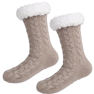 Calcetines gruesos y cálidos para <span class=keywords><strong>mujer</strong></span>, calcetín térmico, acrílico, diseño a la moda, antideslizantes - Product Image 2