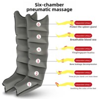 Masseur de jambes à compression d'air avec plage de pression de 30 à 240 mmHg pour la prévention de la thrombose veineuse profonde et l'amélioration de la circulation des pieds et des jambes