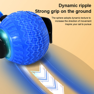 Seguro Durável e mordida resistente inteligente interativo 360 graus interior elétrico levou brinquedo bola interativo pet brinquedos para o cão do gato - Product Image 3