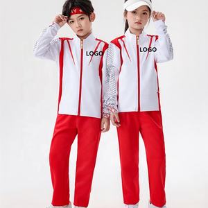 بيع بالجملة للأطفال كرة القدم للرجال بدلات رياضية لياقة بدنية حمراء صالة ألعاب رياضية ركض بدلة تدريب مخصصة لفريق الشباب سترات كرة القدم - Product Image 2