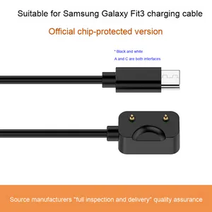 <span class=keywords><strong>Officiel</strong></span> pour <span class=keywords><strong>Samsung</strong></span> Smart Watch <span class=keywords><strong>Chargeur</strong></span> Bracelet Sm-R390 Type-C Connexion magnétique Protection contre les courts-circuits pour l'ajustement - Product Image 2