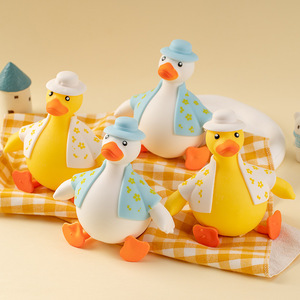 High Quality Kawaii Sand-Filled Yellow Ducks TPR Animal <b>Squeeze</b> Stress Relief Toys for Kids Aged 5-7 Years for Boys and Girls - Product Image 2