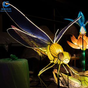 SGFL001ตั๊กแตนผ้าไหมสำหรับสวนสัตว์เทศกาลแมลงโคมไฟตั๊กแตน - Product Image 6