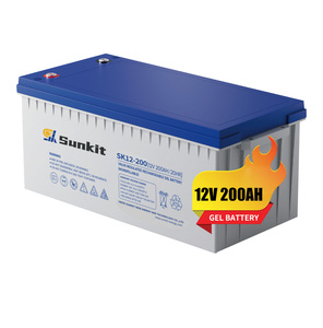 High Capacity <b>12V</b> 200Ah Sealed Lead Acid <b>Battery</b> Sunkit <b>Deep</b> <b>Cycle</b> Backup - Product Image 1