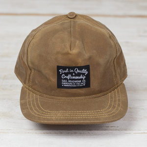 Bán buôn tùy chỉnh sáp vải thể thao hiphop vành phẳng mà không có cấu trúc dệt nhãn Snapback Mũ hat - Product Image 3