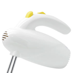 Batteur à œufs Zhigao 120W, outil de pâtisserie multifonction en métal, 5 vitesses, blanc et jaune - Product Image 3