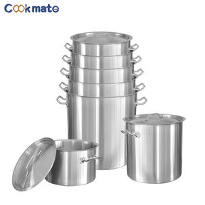 Cookmate Fabricant Induction Céramique Halogène Table de cuisson Casserole Restaurant Commercial 8 Quart Hôtel Stock pot - Product Image 1