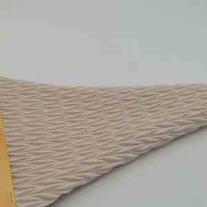 Tissu en cuir PU matelassé de couleur blanc <span class=keywords><strong>ivoire</strong></span> 100% polyester avec élasthanne pour chaussures de mode, sacs, bagages - Product Image 6