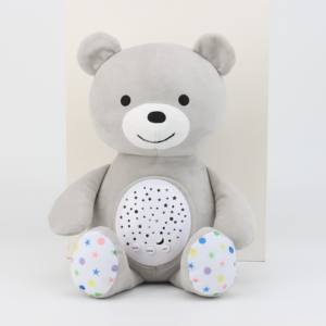 Elektrischer Sternen himmel Wasch bar Baby Placate Teddybär Tiere Komfort Plüsch Stofftier mit Projektor Nachtlicht 35CM - Product Image 6