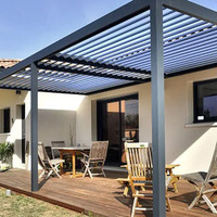 ZHONGLIAN Système de pergola en aluminium gris extérieur avec profilé coloré par pulvérisation PDF