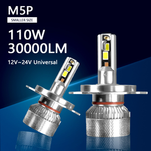 2024ใหม่ไฟ<span class=keywords><strong>ร</strong></span>ถยนต์ LED M5P H11<span class=keywords><strong>ก</strong></span>ำลังสูงไฟหน้า LED 110W ชุดหลอดไฟ30000LM ขนาดเล็ก H7 HB3 H4หลอดไฟหน้า LED H13 - Product Image 2