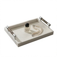 Plateau en bambou d'aromathérapie de luxe - Rangement pour cosmétiques et parfums, plateau de bureau décoratif multifonctionnel
