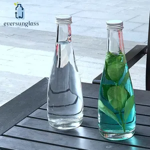 330ml Cider Plum wine water glass bottle with aluminum cover