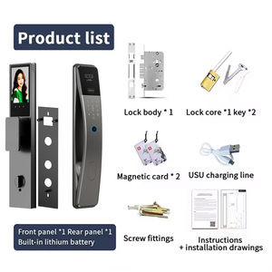 Cerradura Inteligente Glomarket con Control por Aplicación WiFi Tuya, Desbloqueo Facial 3D, Huella Dactilar y Videoportero para Puertas de Madera/Aluminio/Acero - Product Image 4