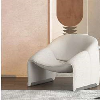 Коричневый ротанговый обеденный стул Cesca * 6 шт., Одноместный Диван из белой овечьей шерсти * 2 шт.