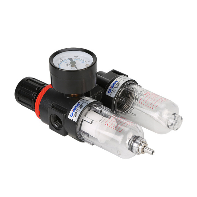 1/4 Thread Air Compressor Pneumatic Air Operated Grease  AFC2000 AFR2000 AL2000 Lubricator Oil-water Separator Filter Regulator