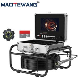 50M 5MM câble 1080P 7 "écran DVR <span class=keywords><strong>auto</strong></span> nivellement 145 ° visualisation 23mm caméra d'inspection de tuyau d'égout 512HZ localisateur de tuyau CMOS OEM - Product Image 5